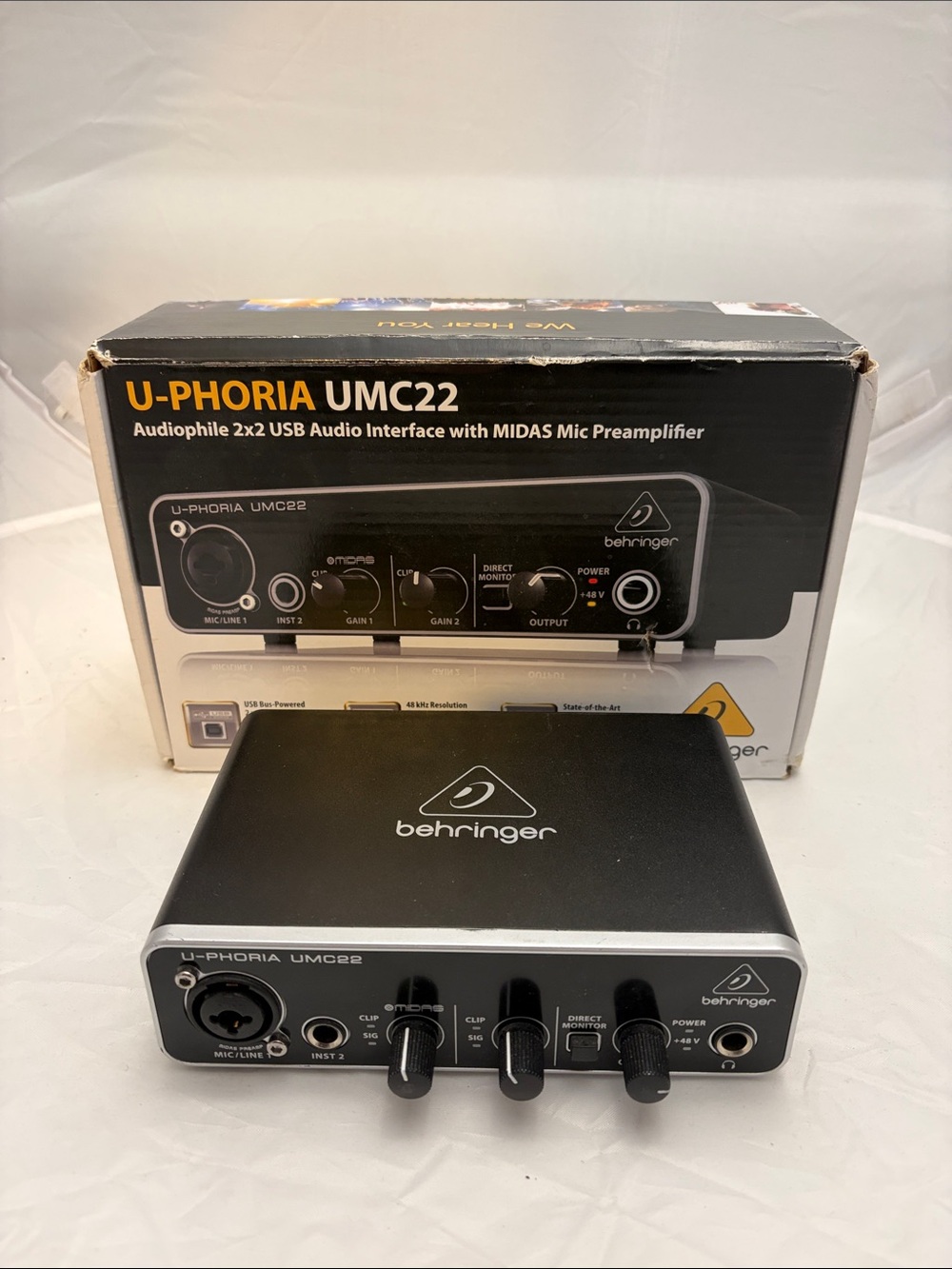 U-PHORIA UMC22 USB Audio Interface - Black